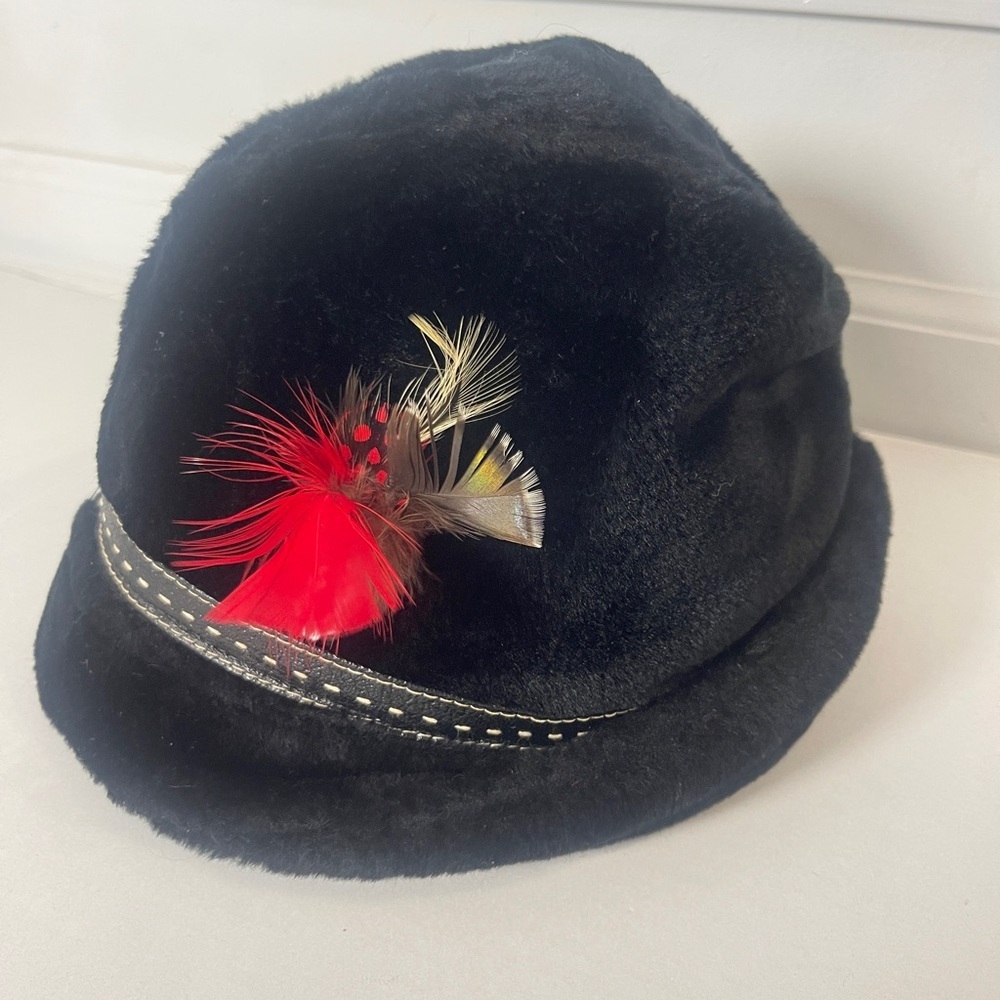 Vintage United Hatters Union Made Fur Hat Size Small Fedora 70’s